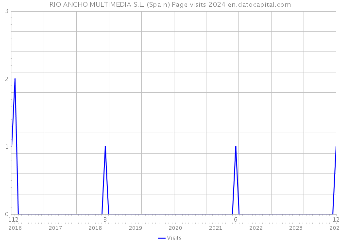 RIO ANCHO MULTIMEDIA S.L. (Spain) Page visits 2024 