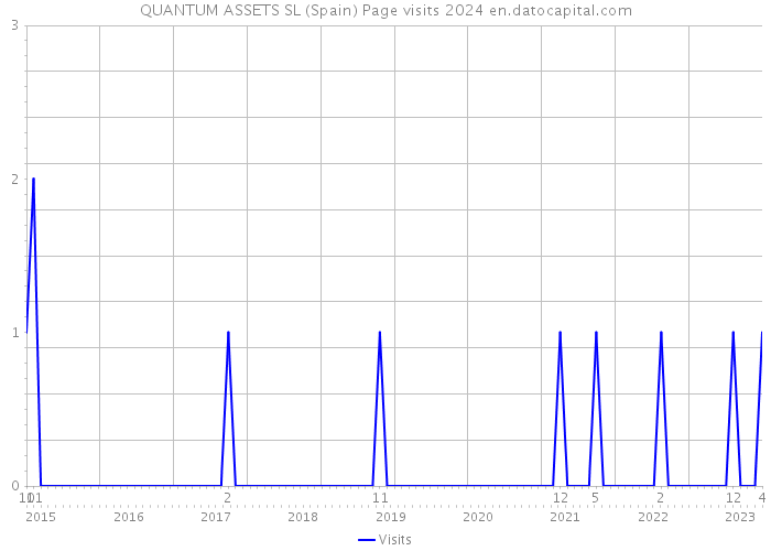 QUANTUM ASSETS SL (Spain) Page visits 2024 