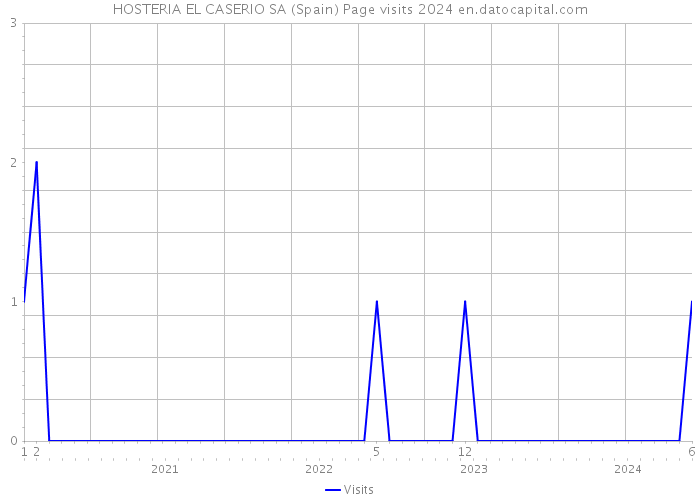 HOSTERIA EL CASERIO SA (Spain) Page visits 2024 