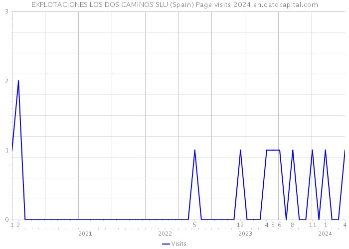 EXPLOTACIONES LOS DOS CAMINOS SLU (Spain) Page visits 2024 