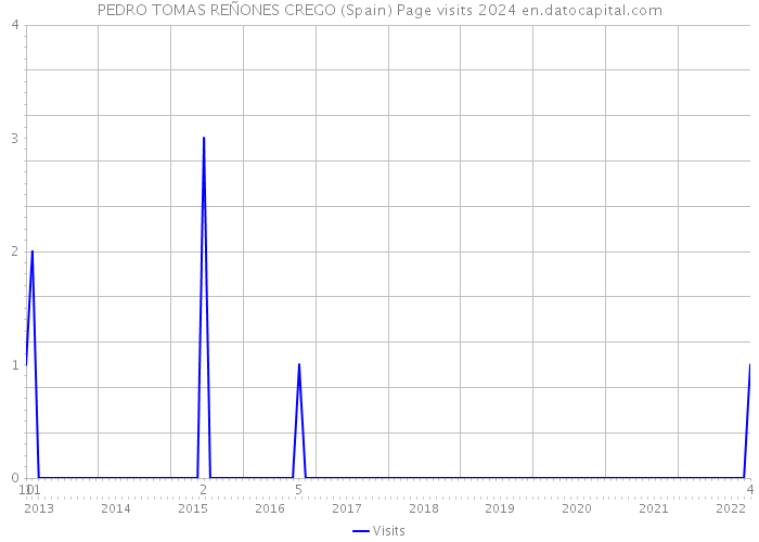 PEDRO TOMAS REÑONES CREGO (Spain) Page visits 2024 