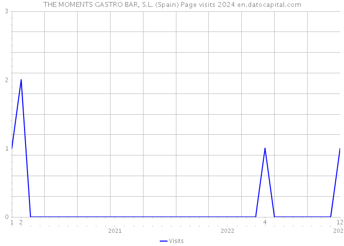 THE MOMENTS GASTRO BAR, S.L. (Spain) Page visits 2024 