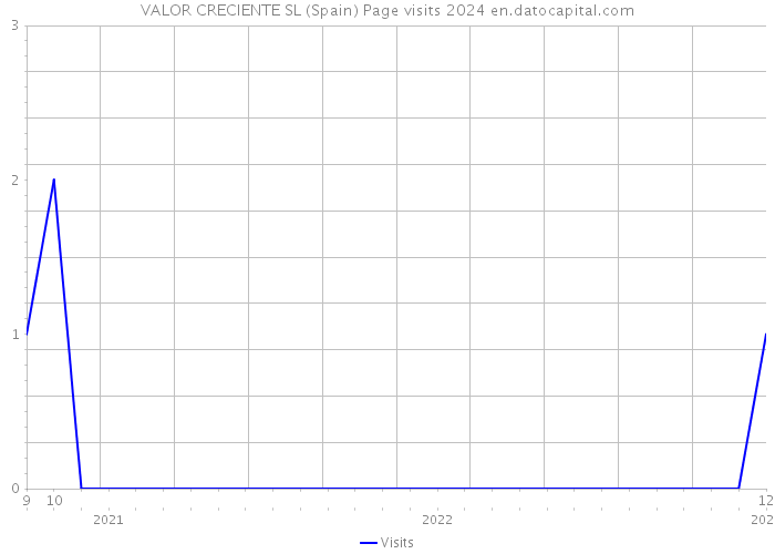 VALOR CRECIENTE SL (Spain) Page visits 2024 