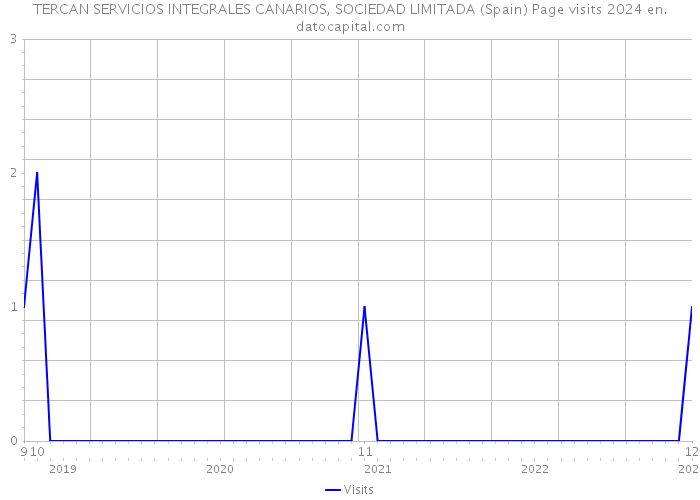 TERCAN SERVICIOS INTEGRALES CANARIOS, SOCIEDAD LIMITADA (Spain) Page visits 2024 