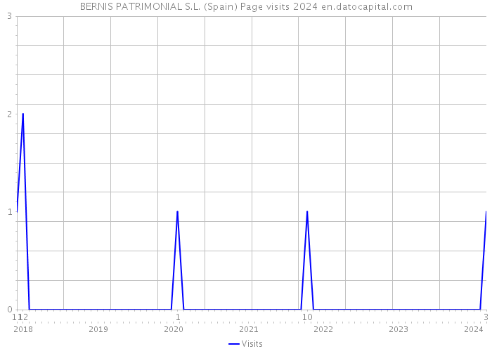 BERNIS PATRIMONIAL S.L. (Spain) Page visits 2024 
