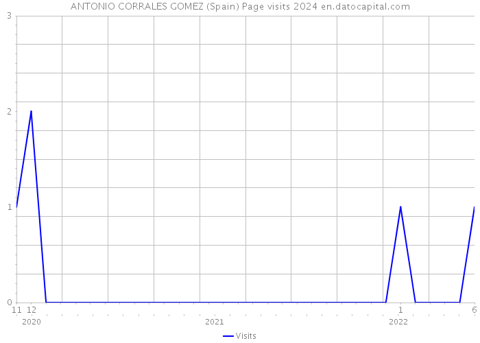 ANTONIO CORRALES GOMEZ (Spain) Page visits 2024 