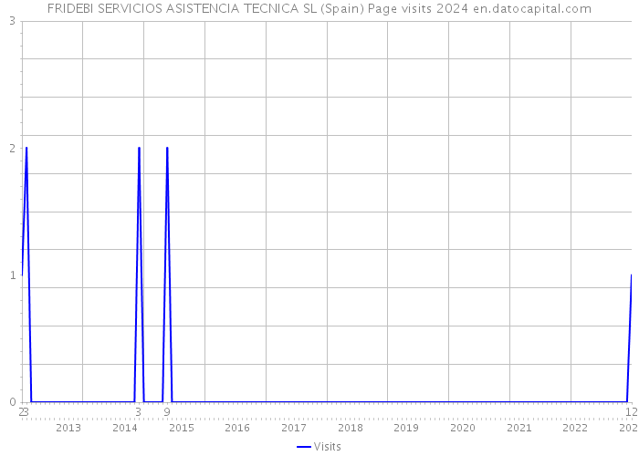 FRIDEBI SERVICIOS ASISTENCIA TECNICA SL (Spain) Page visits 2024 