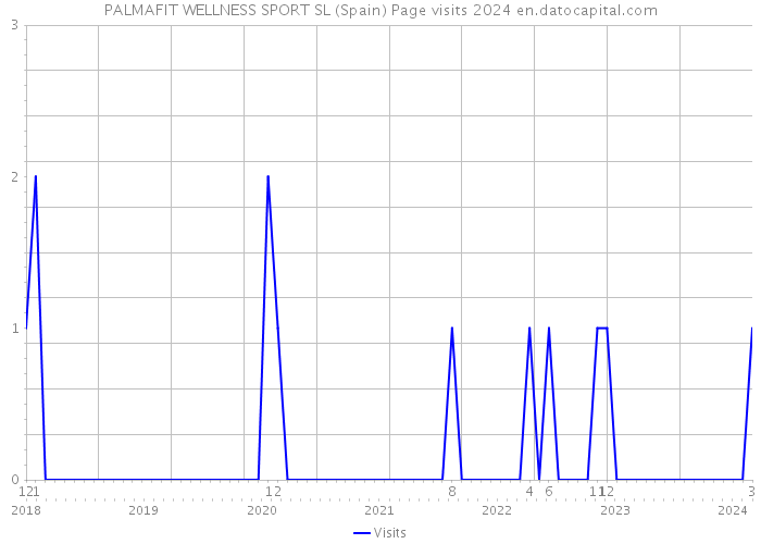 PALMAFIT WELLNESS SPORT SL (Spain) Page visits 2024 
