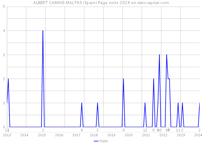 ALBERT CAMINS MALTAS (Spain) Page visits 2024 