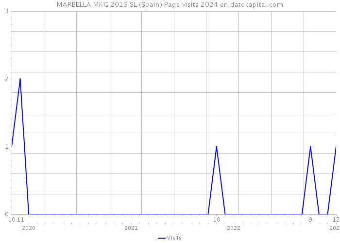 MARBELLA MKG 2019 SL (Spain) Page visits 2024 