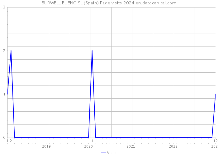 BURWELL BUENO SL (Spain) Page visits 2024 
