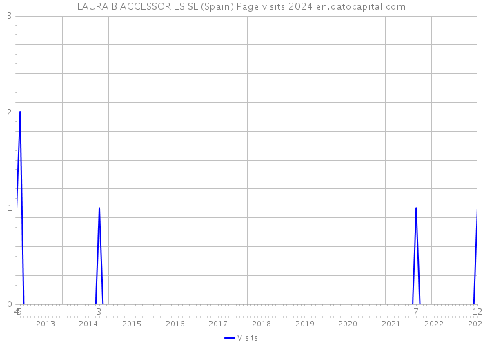 LAURA B ACCESSORIES SL (Spain) Page visits 2024 