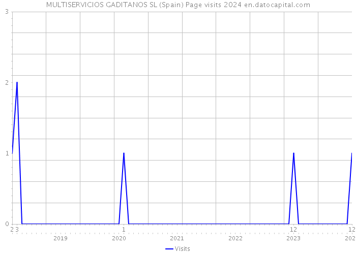 MULTISERVICIOS GADITANOS SL (Spain) Page visits 2024 