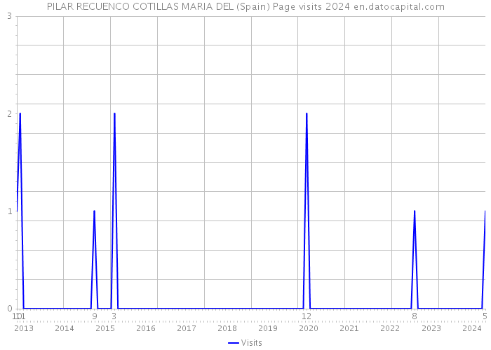 PILAR RECUENCO COTILLAS MARIA DEL (Spain) Page visits 2024 