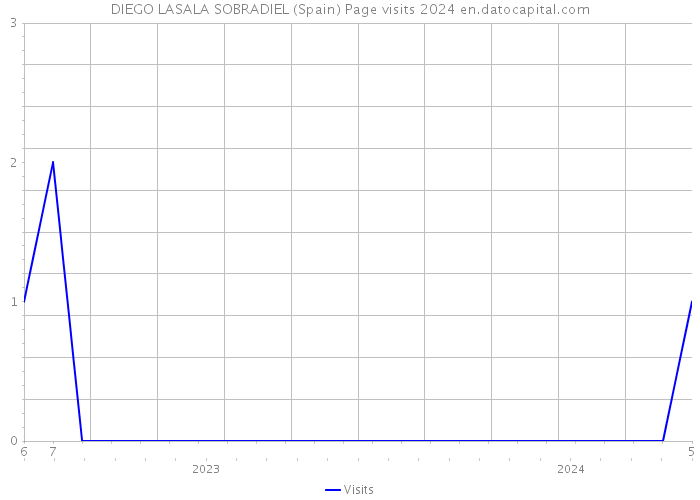 DIEGO LASALA SOBRADIEL (Spain) Page visits 2024 