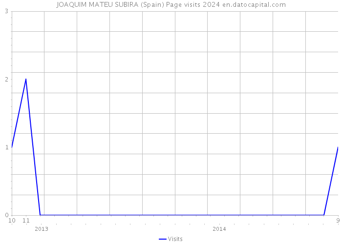 JOAQUIM MATEU SUBIRA (Spain) Page visits 2024 