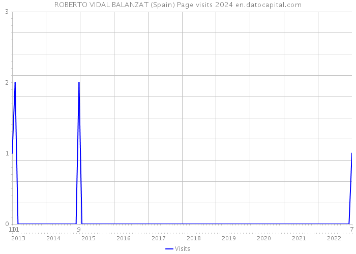 ROBERTO VIDAL BALANZAT (Spain) Page visits 2024 