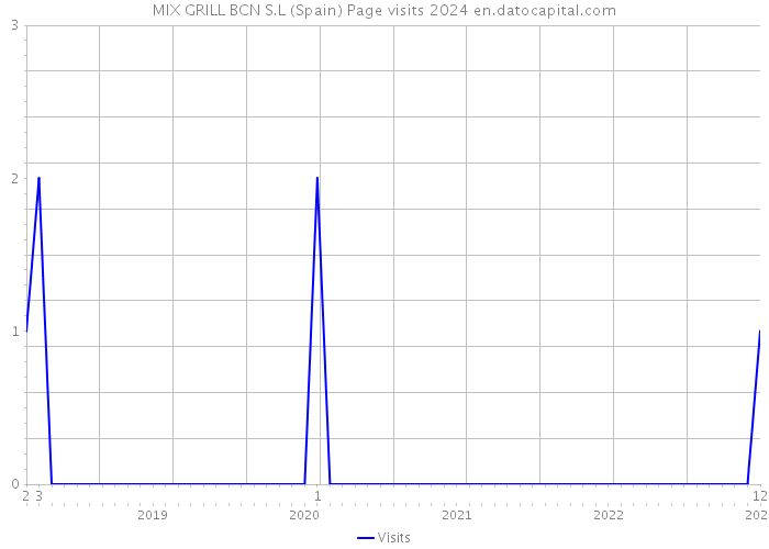 MIX GRILL BCN S.L (Spain) Page visits 2024 