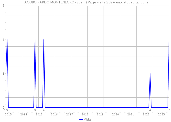 JACOBO PARDO MONTENEGRO (Spain) Page visits 2024 