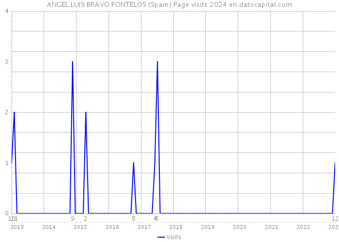 ANGEL LUIS BRAVO FONTELOS (Spain) Page visits 2024 