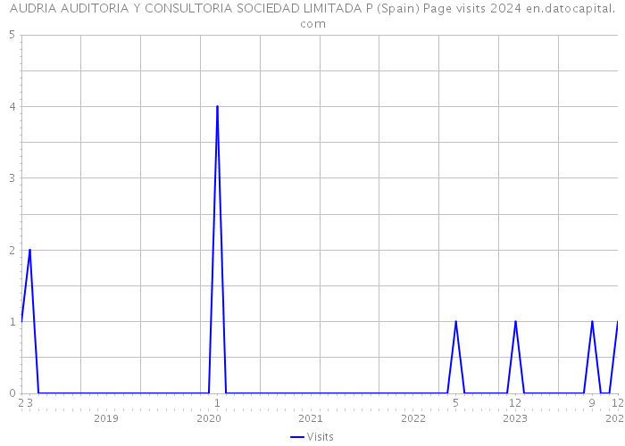 AUDRIA AUDITORIA Y CONSULTORIA SOCIEDAD LIMITADA P (Spain) Page visits 2024 