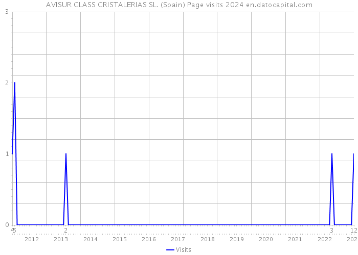 AVISUR GLASS CRISTALERIAS SL. (Spain) Page visits 2024 
