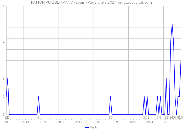 RAMON RUIZ BEJARANO (Spain) Page visits 2024 