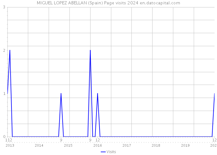 MIGUEL LOPEZ ABELLAN (Spain) Page visits 2024 