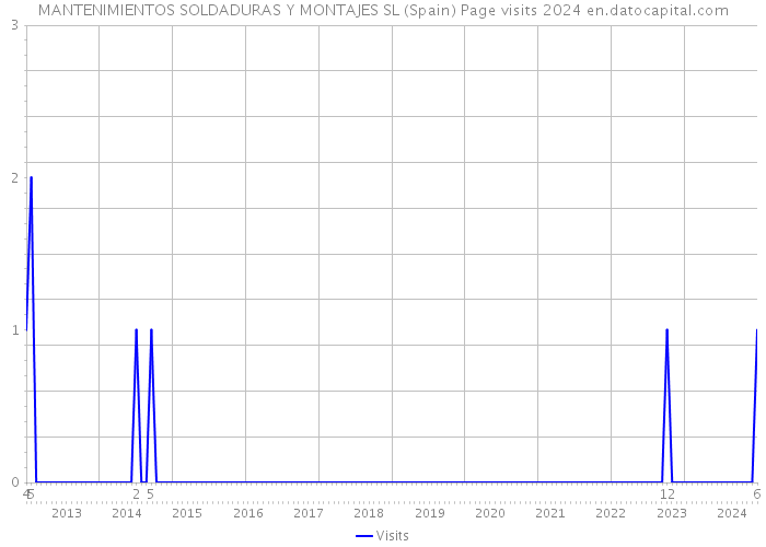 MANTENIMIENTOS SOLDADURAS Y MONTAJES SL (Spain) Page visits 2024 