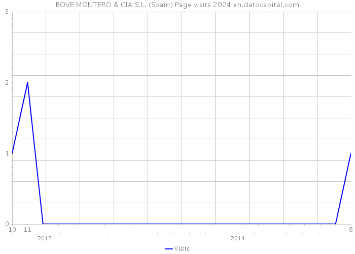 BOVE MONTERO & CIA S.L. (Spain) Page visits 2024 