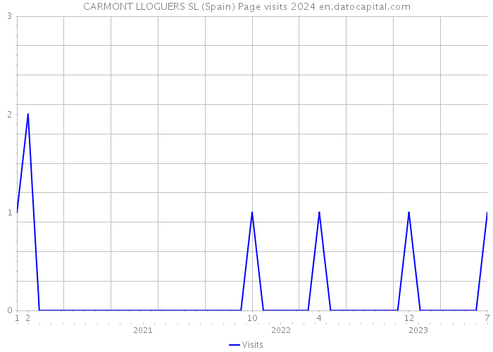 CARMONT LLOGUERS SL (Spain) Page visits 2024 
