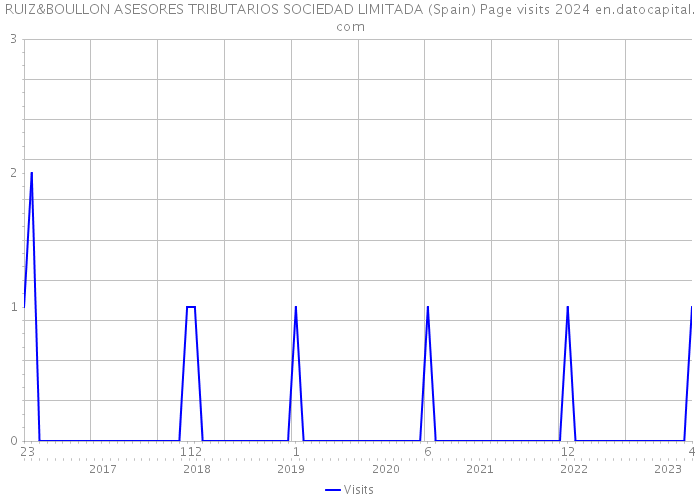 RUIZ&BOULLON ASESORES TRIBUTARIOS SOCIEDAD LIMITADA (Spain) Page visits 2024 