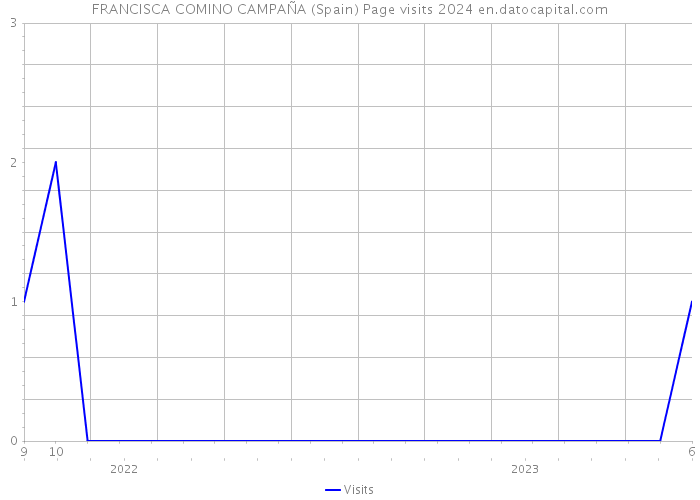FRANCISCA COMINO CAMPAÑA (Spain) Page visits 2024 