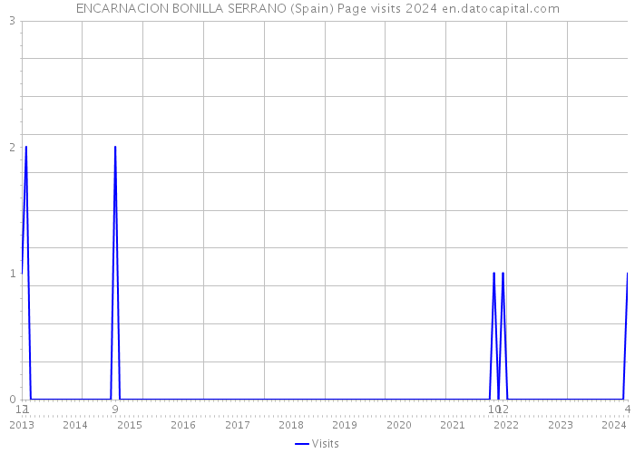 ENCARNACION BONILLA SERRANO (Spain) Page visits 2024 