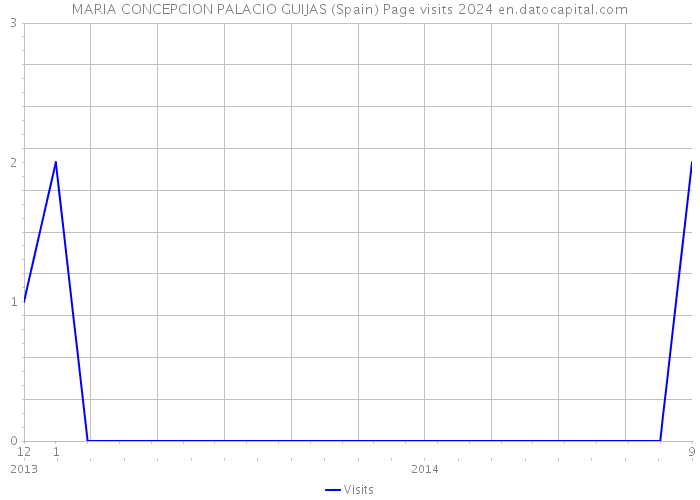 MARIA CONCEPCION PALACIO GUIJAS (Spain) Page visits 2024 