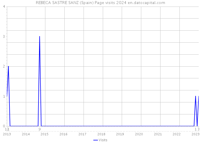 REBECA SASTRE SANZ (Spain) Page visits 2024 