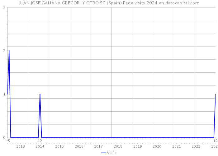 JUAN JOSE GALIANA GREGORI Y OTRO SC (Spain) Page visits 2024 