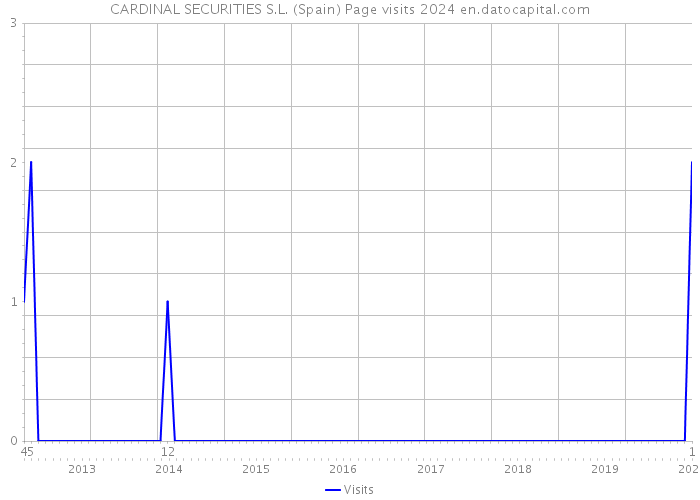 CARDINAL SECURITIES S.L. (Spain) Page visits 2024 