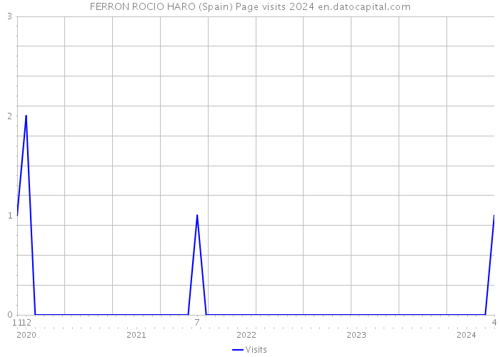 FERRON ROCIO HARO (Spain) Page visits 2024 
