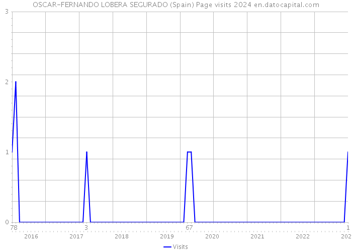 OSCAR-FERNANDO LOBERA SEGURADO (Spain) Page visits 2024 