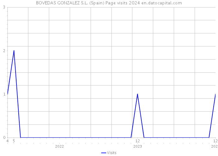 BOVEDAS GONZALEZ S.L. (Spain) Page visits 2024 