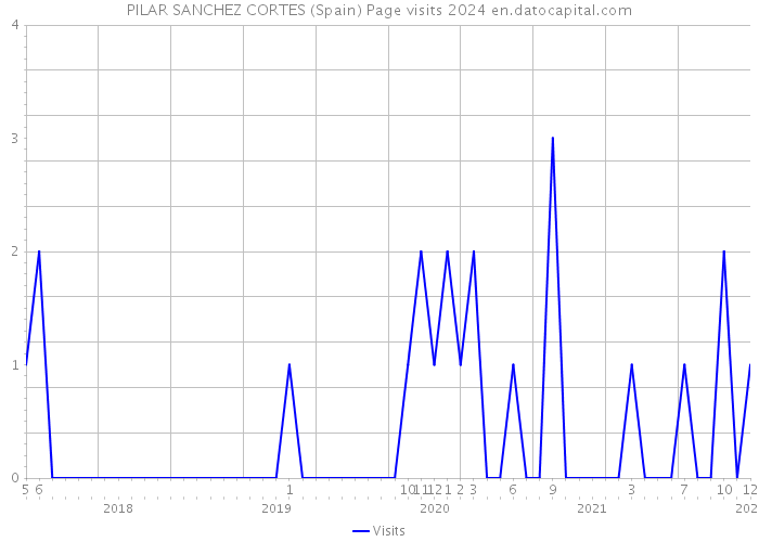 PILAR SANCHEZ CORTES (Spain) Page visits 2024 