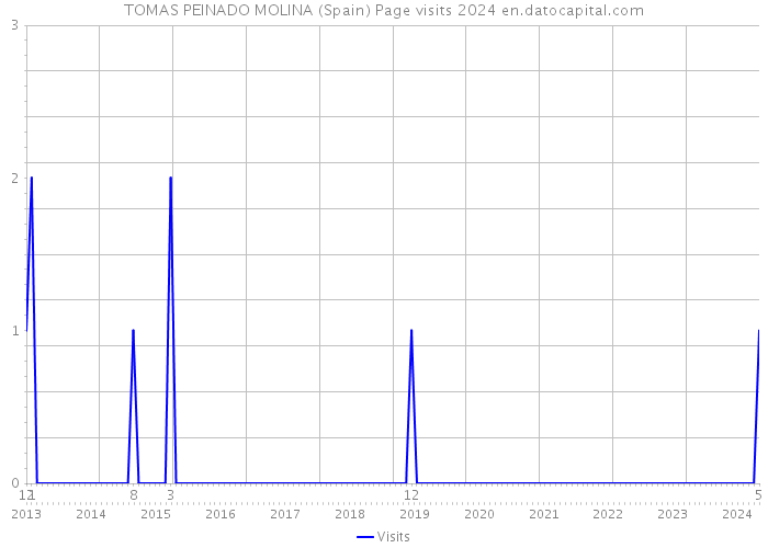 TOMAS PEINADO MOLINA (Spain) Page visits 2024 