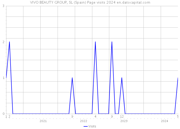 VIVO BEAUTY GROUP, SL (Spain) Page visits 2024 