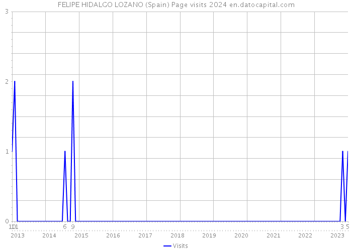 FELIPE HIDALGO LOZANO (Spain) Page visits 2024 