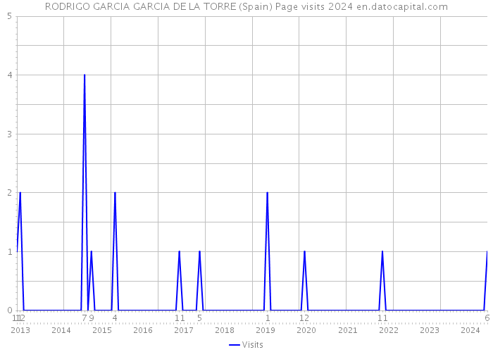 RODRIGO GARCIA GARCIA DE LA TORRE (Spain) Page visits 2024 