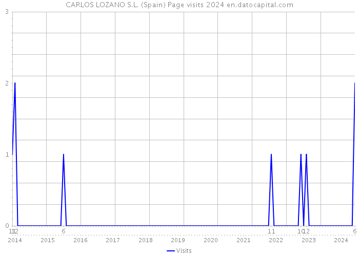 CARLOS LOZANO S.L. (Spain) Page visits 2024 