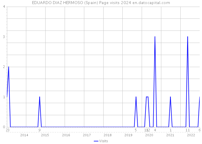 EDUARDO DIAZ HERMOSO (Spain) Page visits 2024 