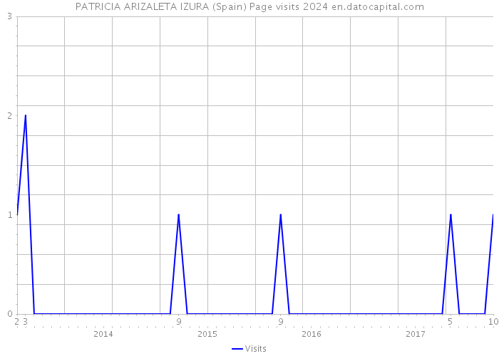 PATRICIA ARIZALETA IZURA (Spain) Page visits 2024 