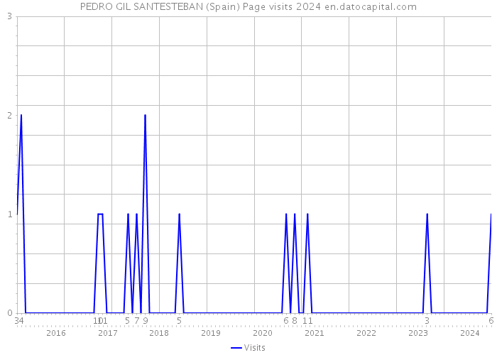 PEDRO GIL SANTESTEBAN (Spain) Page visits 2024 